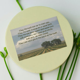 Irish Blating Farmland Photo Blank Kort