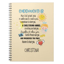 Irish Blating for Goddotters Tonåring eller Child  Anteckningsbok