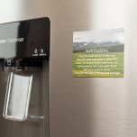 Irish Blating Grönt Valley Ligcape<br><div class="desc">Glossy,  5, 6 x 4, 25 magnetkort som innehåller fotobilden av en grönt,  bergsdal tillsammans med en traditionell irländsk välsignelse tryckt med vit keltisk skrift.</div>