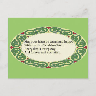 Irish Blating - Heart be Warm & Lycklig Vykort