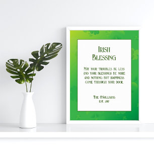Irish Blating Houseuppvärmningsgåft Poster