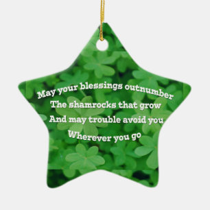Irish Blating Julgransprydnad Keramik