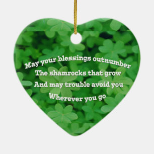 Irish Blating Julgransprydnad Keramik