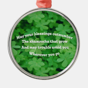Irish Blating Julgransprydnad Metall
