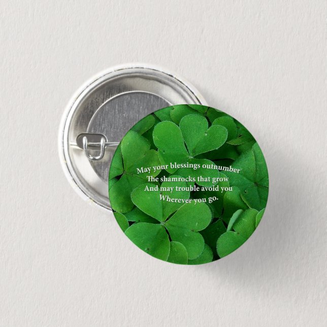 Irish Blating Knapp (Framsida & baksida)