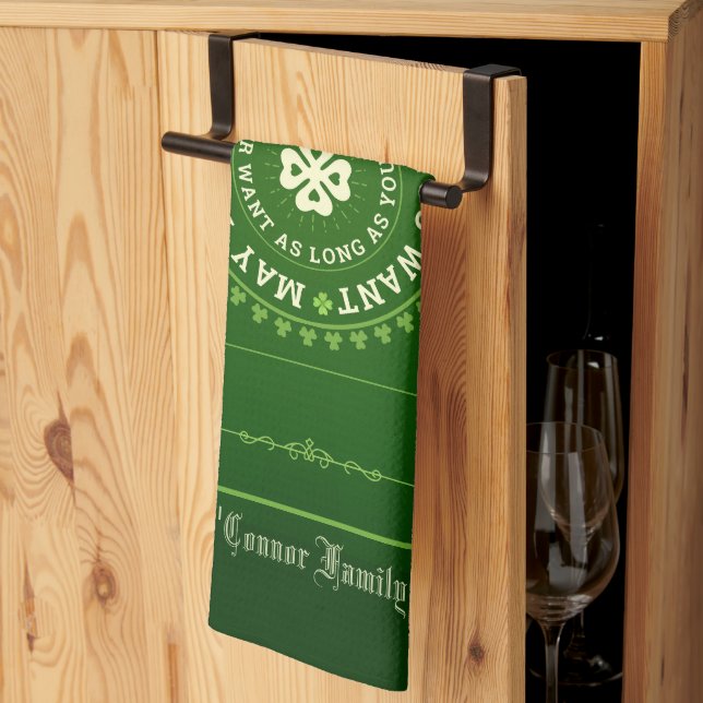 Irish Blating | Må du leva så länge du vill Kökshandduk (Thirds Fold)