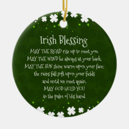 Irish Blating, Må vägen Stiga upp upp för att träf Julgransprydnad Keramik