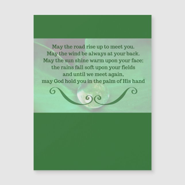 Irish Blating Magnetic Postcard (Framsida)