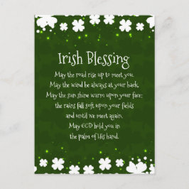 Irish Blating May the Road Stiga upp Up to Meet Yo Vykort