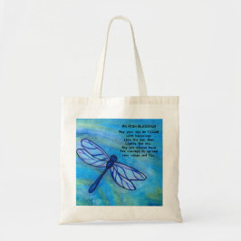 Irish Blating Modig Blue Dragonfly Inspiration Tygkasse