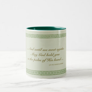Irish Blating mugg - Handflatan i hans hand