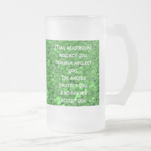 Irish Blating Mugg-May grannes Respekt Frostat Ölglas