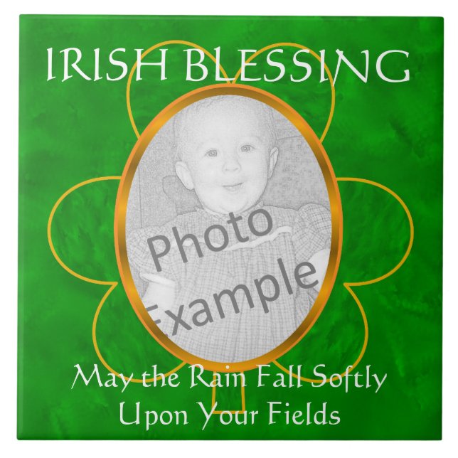 Irish Blating-Photo Ram-May the Rain Fall Soft Kakelplatta (Framsidan)