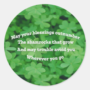 Irish Blating Runt Klistermärke