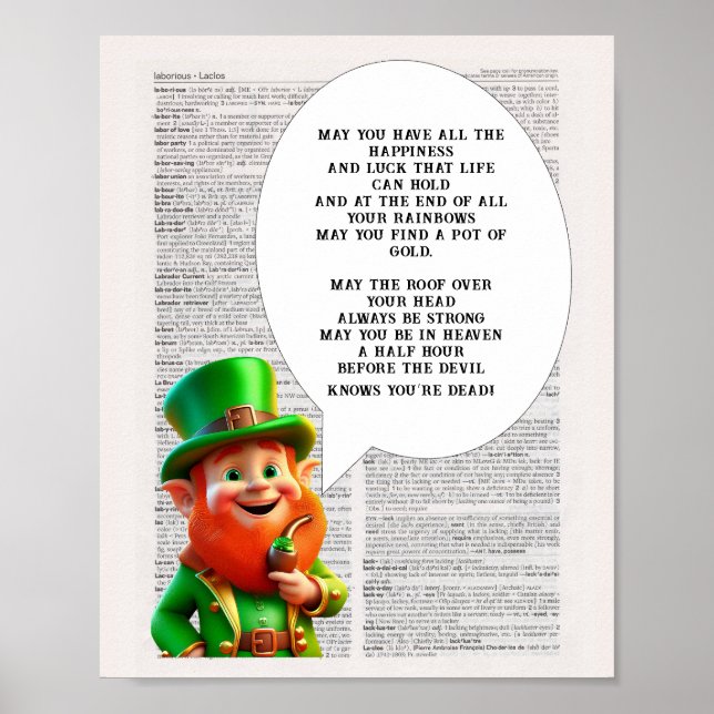 Irish Blating The tak över huvudet Poster (Framsidan)