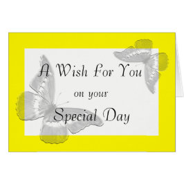 Irish Blating: Vingar of a Butterfly Card Hälsningskort