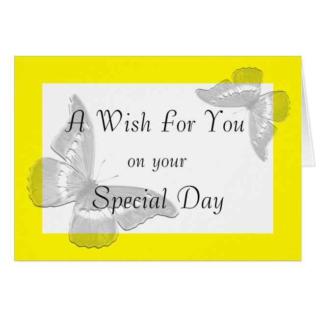 Irish Blating: Vingar of a Butterfly Card Hälsningskort (Framsidan Horizontal)