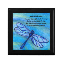 Irish Blay Quote Dragonfly Keepie Box