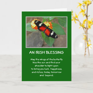 IRISH BLESSING/ANPASSADE CARD KORT
