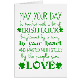 Irish Blessing Card anpassa Hälsningskort