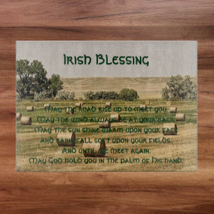 Irish Blessing Hay Bales i Fält