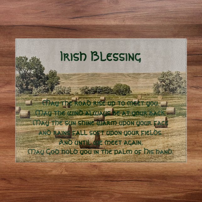 Irish Blessing Hay Bales i Fält (In Situ)