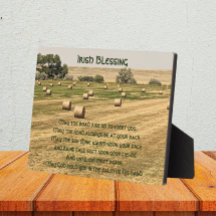 Irish Blessing Hay Bales i Fält