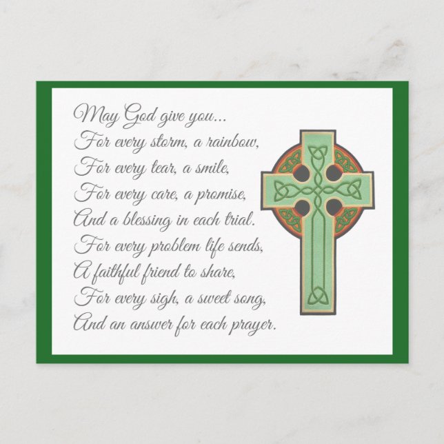 Irish Blessing II Vykort (Framsida)