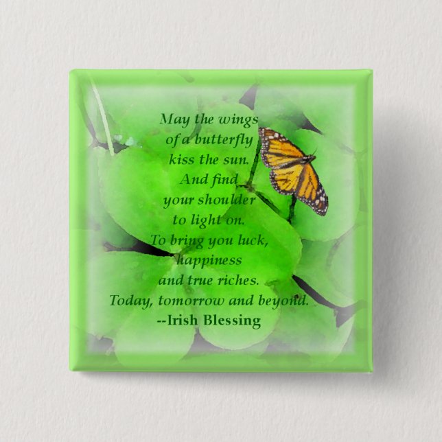 Irish Blessing Pin Knapp (Framsida)
