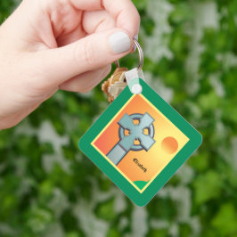 Irish Blessings Cross Personalized Nyckelring