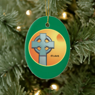 Irish Blessings Kor Personlig Julgransprydnad Keramik
