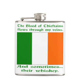 Irish Blood and Whiskey Hip Flask Fickplunta