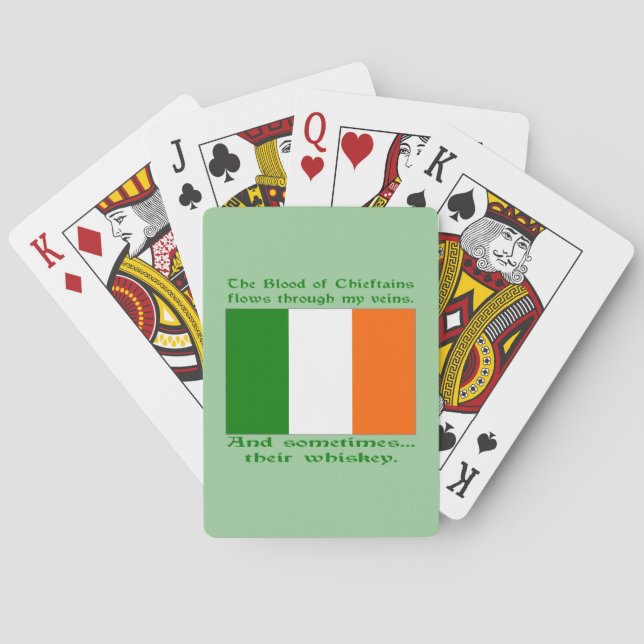 Irish Blood and Whiskey Kortlek (Baksidan)
