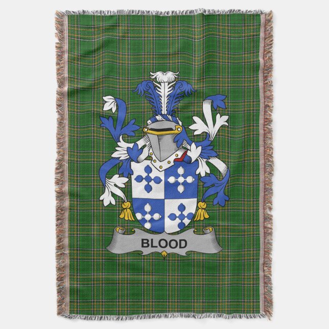 Irish Blood Jackar Arm Family Crest Ireland Filt (Framsidan Vertikal)