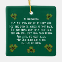 Irish Bluting and Shamrocks Grönt Typography