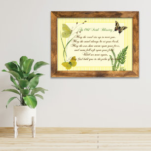 Irish Bluting Botanical Nature Poster