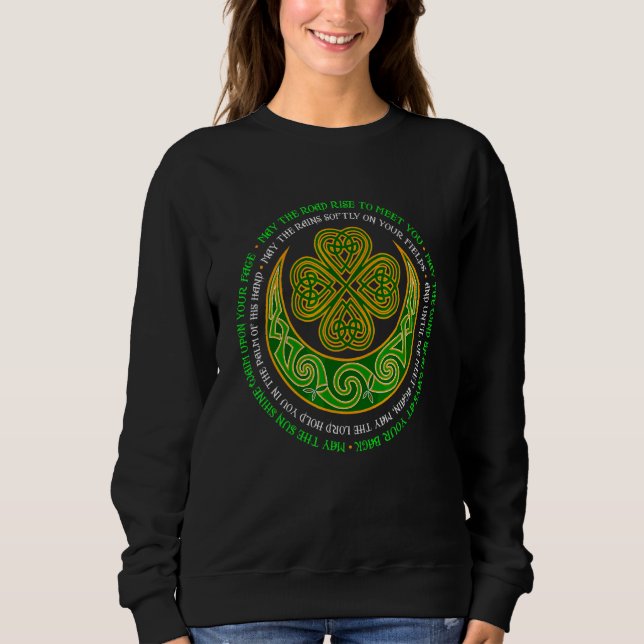 Irish Bluting Celtic Knot 4 Löv C St Patrick's D T Shirt (Framsida)