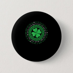 Irish Bluting Celtic Knot 4 Löv Klöver - St. Pat Knapp