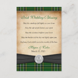 Irish Bluting Tartan Claddagh Lucky Bröllop