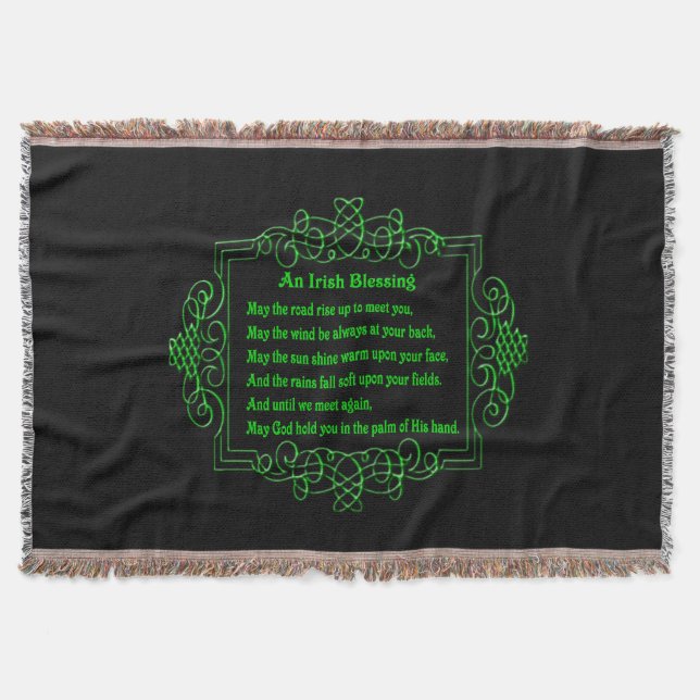 Irish Bluting Throw Blanket Mysfilt (Framsidan)