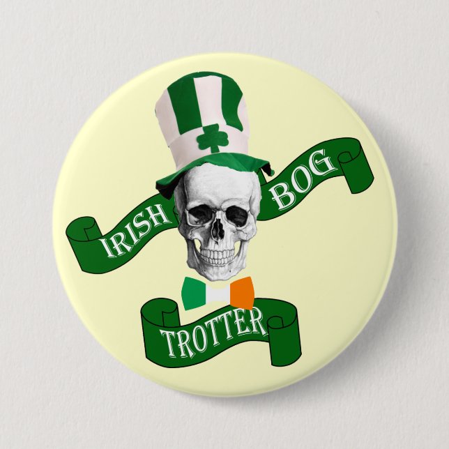 Irish bogtrotter St patrick's day Knapp (Framsida)