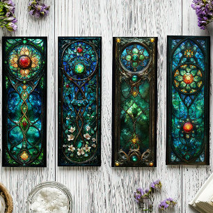 Irish Bokmärken, Celtic Stached Glass Bokmärken s3