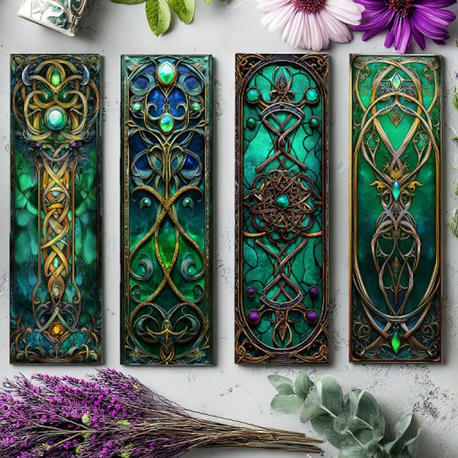 Irish Bokmärken, Celtic Stached Glass Bokmärken s7 (Skapare uppladdad)