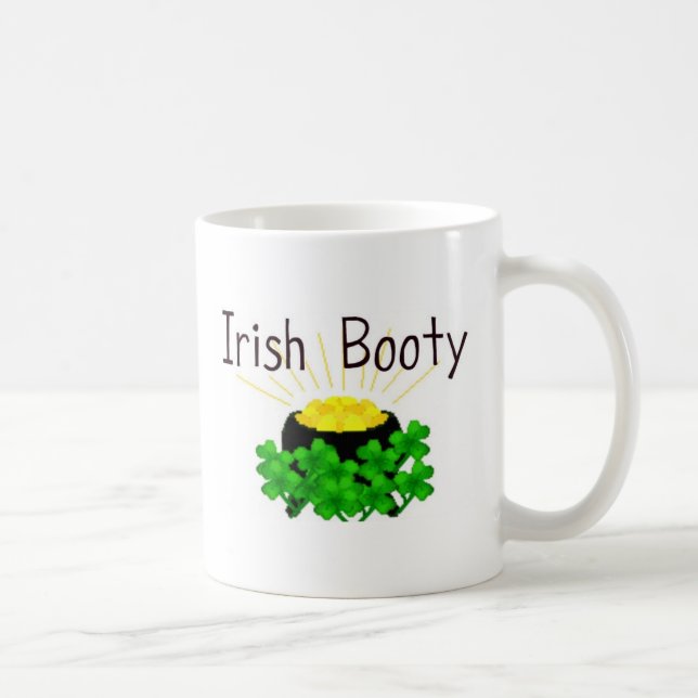 Irish Booty Pot of Guld St. Patrick's Day Kaffemugg (Höger)