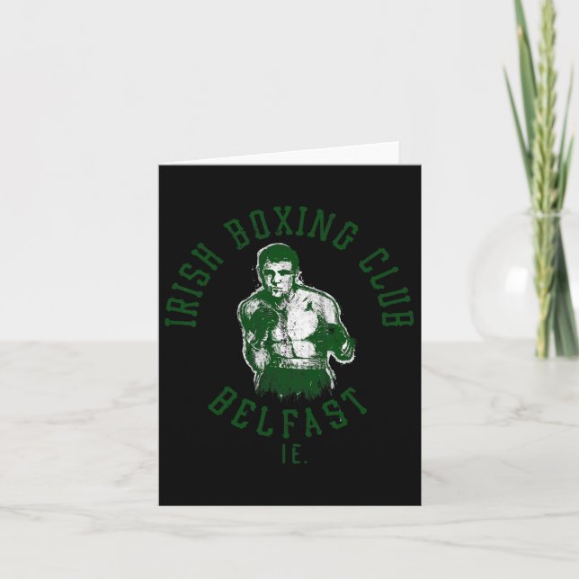 Irish Boxing Klubb Belfast Kort (Framsida)