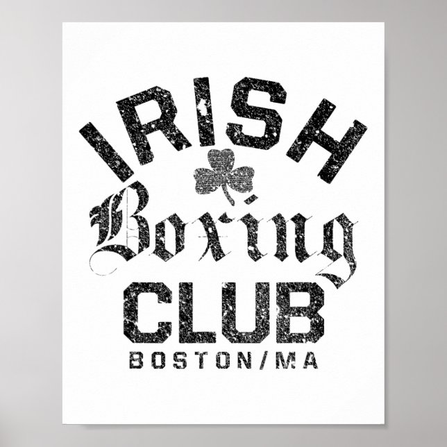 Irish Boxing Klubb - Boston Machusetts Poster (Framsidan)