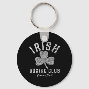 Irish Boxing Klubb Boston Shamrock Distress Gift Nyckelring