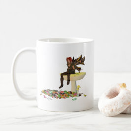 Irish Boy Fairy on Mushroom Coffee Mugg