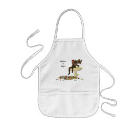 Irish Boy Fairy on Mushroom Kids Pocket Apron Barnförkläde