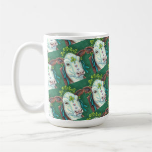 IRISH BRED ST. PATRICK'S DAY HEIFER, SHAMROCK COW KAFFEMUGG